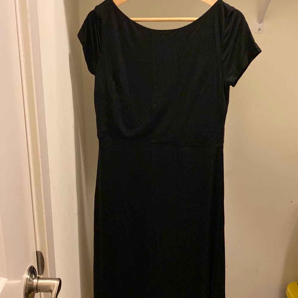 LOFT Black Maxi Dress Size 8